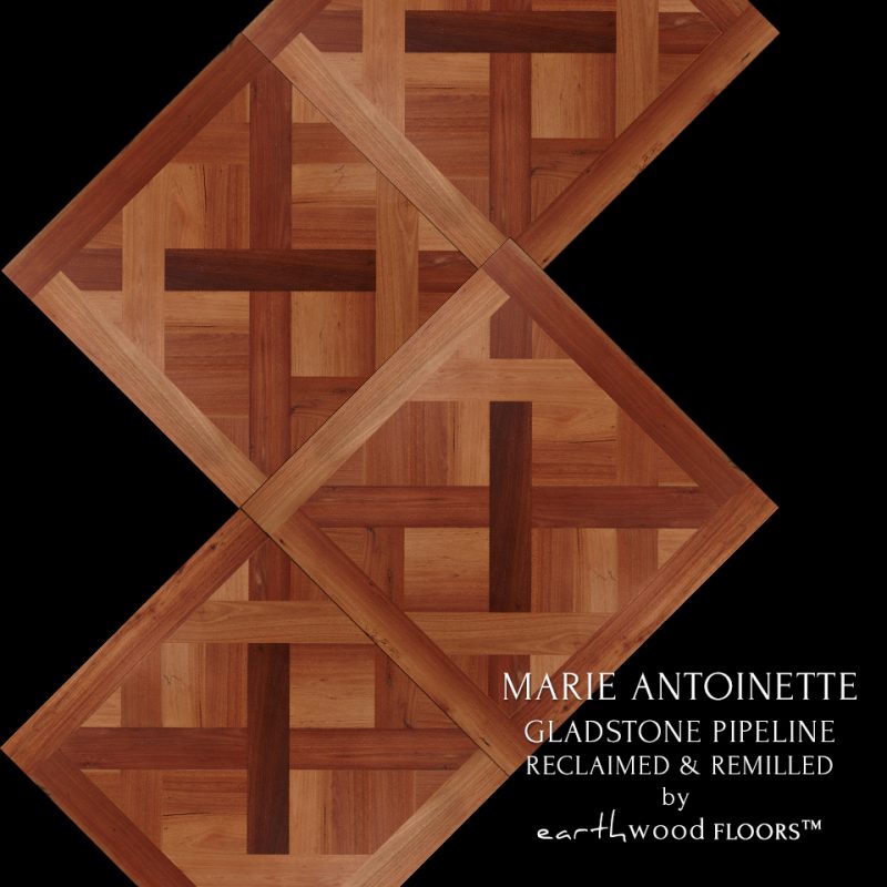 Parquet Flooring panel feat. Marie Antoinette pattern
