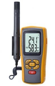 Digital Hygrometer for measuring relative humidity and moisture content in timber