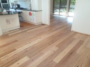 200mm bookmatched flooring project Canberra